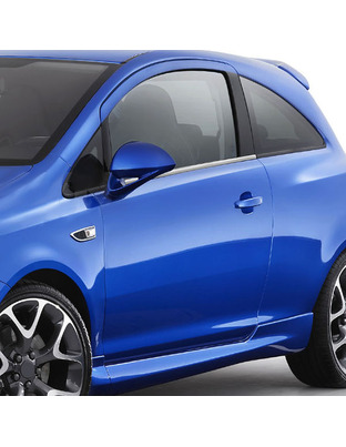 TRIM  ΠΑΡΑΘΥΡΩΝ ΑΥΤΟΚΟΛΛΗΤΑ ΧΡΩΜΙΟΥ ΓΙΑ OPEL CORSA D 3D 07-14 2ΤΕΜ.