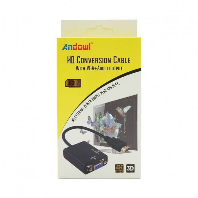 HD ΜΕΤΑΤΡΟΠΕΑΣ VGA + AUDIO ANDOWL AN-Q-307