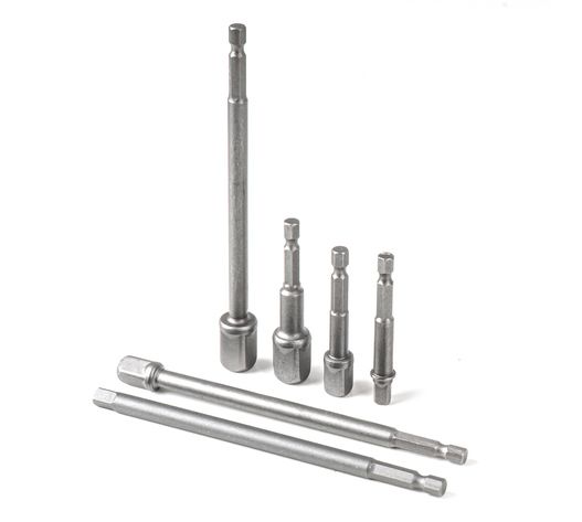 Amio – Προσαρμογείς HEX 1/4" σε Καρυδάκια 1/4" 3/8" 1/2" Heavy Duty για Σταθερή Τοποθέτηση & Καθημερινή Χρήση – Σετ 6 Τεμ. (04781/AM)