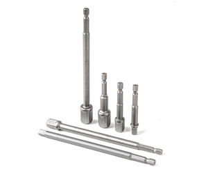Amio – Προσαρμογείς HEX 1/4" σε Καρυδάκια 1/4" 3/8" 1/2" Heavy Duty για Σταθερή Τοποθέτηση & Καθημερινή Χρήση – Σετ 6 Τεμ. (04781/AM)