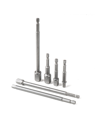 Amio – Προσαρμογείς HEX 1/4" σε Καρυδάκια 1/4" 3/8" 1/2" Heavy Duty για Σταθερή Τοποθέτηση & Καθημερινή Χρήση – Σετ 6 Τεμ. (04781/AM)