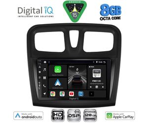DIGITAL IQ BXF 18108SQ_CPAA (9inc) MULTIMEDIA TABLET for DACIA LOGAN – SANDERO mod. 2012-2019