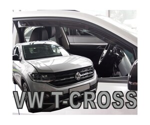 ΑΝΕΜΟΘΡΑΥΣΤΕΣ ΓΙΑ VW T-CROSS 5D 2019+ ΖΕΥΓΑΡΙ ΑΠΟ ΕΥΚΑΜΠΤΟ ΦΙΜΕ ΠΛΑΣΤΙΚΟ HEKO - 2 ΤΕΜ.
