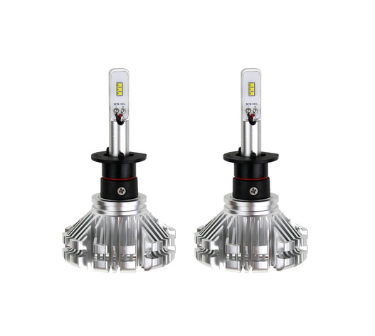 Amio - Λαμπτήρες SX SERIES τύπου H1 τάση λειτουργίας 6/12V απόδοσης 40W 6000K 3200lm με ενσωματωμένη ψύκτρα για Επιβατικά Αυτοκίνητα και Μοτοσυκλέτες - 2 τεμ. (01061/AM)