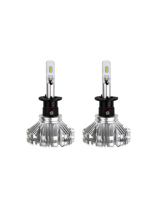 Amio - Λαμπτήρες SX SERIES τύπου H1 τάση λειτουργίας 6/12V απόδοσης 40W 6000K 3200lm με ενσωματωμένη ψύκτρα για Επιβατικά Αυτοκίνητα και Μοτοσυκλέτες - 2 τεμ. (01061/AM)
