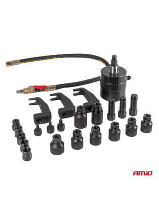 Amio – Πνευματικός Εξολκέας Μπεκ Diesel 5-8 Bar Heavy Duty σε Βαλιτσάκι για Αφαίρεση με Υψηλή Δύναμη & Ασφαλή Χρήση – Σετ 24 Τεμ. (04775/AM)