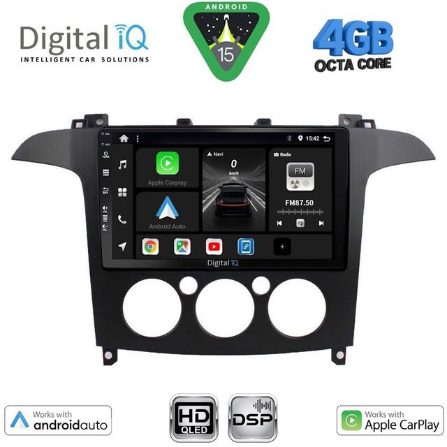 DIGITAL IQ BXF 16175_CPAA A/C (9inc) MULTIMEDIA TABLET for FORD SMAX mod. 2006-2014