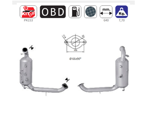 ΦΙΛΤΡΟ DPF FORD C-MAX,FOCUS /MAZDA 3 /VOLVO C30,S40,S80,V50,V70