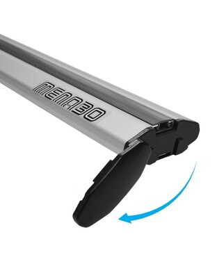 ΜΠΑΡΕΣ ΟΡΟΦΗΣ ΑΛΟΥΜΙΝΙΟΥ JACKSON XL SILVER 135 cm ΣΕ ΑΣΗΜΙ ΧΡΩΜΑ ΓΙΑ ΟΡΟΦΗ ΜΕ RAISED RAILS MENABO - 2 ΤΕΜ.