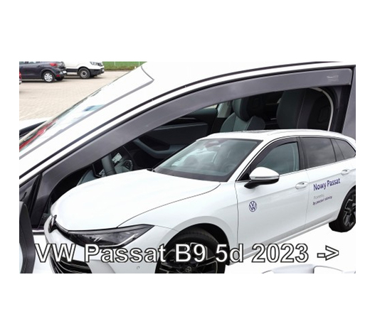 ΑΝΕΜΟΘΡΑΥΣΤΕΣ ΓΙΑ VW PASSAT B9 5D 2023+ ΖΕΥΓΑΡΙ ΑΠΟ ΕΥΚΑΜΠΤΟ ΦΙΜΕ ΠΛΑΣΤΙΚΟ HEKO - 2 ΤΕΜ.