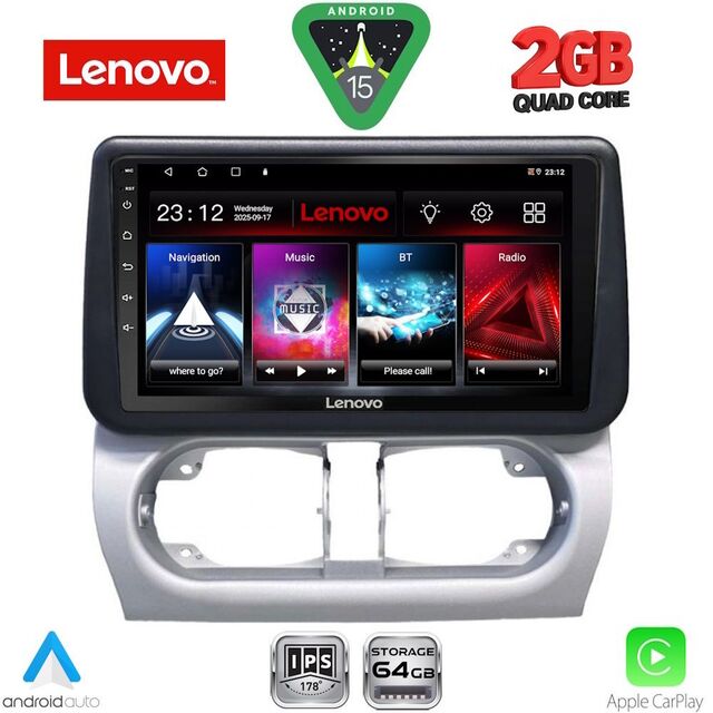 LENOVO LVD 2500_CPA (9inc) MULTIMEDIA TABLET for OPEL CORSA C mod 2000-2006 - TIGRA mod. 2004-2009