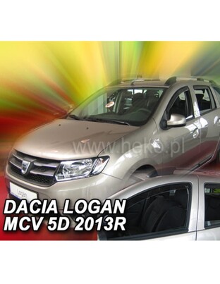ΑΝΕΜΟΘΡΑΥΣΤΕΣ ΓΙΑ DACIA LOGAN MCV II 5D 2013+ ΣΕΤ ΑΥΤΟΚΙΝΗΤΟΥ ΑΠΟ ΕΥΚΑΜΠΤΟ ΦΙΜΕ ΠΛΑΣΤΙΚΟ HEKO - 4 ΤΕΜ.