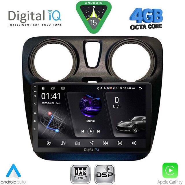 DIGITAL IQ RSG 6112_CPA (9inc) MULTIMEDIA TABLET for DACIA DOKKER mod. 2012-2022