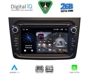 DIGITAL IQ BLE 357BL_CPA (7" DECK) MULTIMEDIA SYSTEM for ALFA ROMEO MITO mod. 2008-2018 (BLACK)