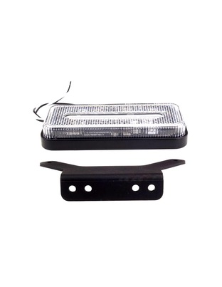 Amio - ΦΩΣ ΟΓΚΟΥ ΦΟΡΤΗΓΟΥ LED ΛΕΥΚΟ 10-30V 124x49x22mm ΑΔΙΑΒΡΟΧΟ OM-02-W 1ΤΕΜ. (02377/AM)