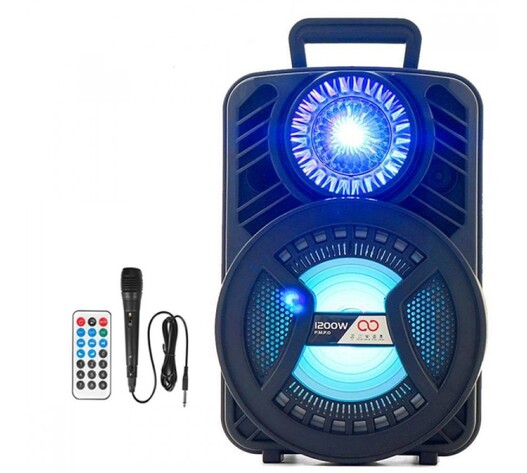 ΦΟΡΗΤΟ ΗΧΕΙΟ ΤΥΠΟΥ ΤΡΟΛΕΙ 12''/1200W ΜΕ ΑΣΥΡΜΑΤΟ ΜΙΚΡΟΦΩΝΟ SX-1203