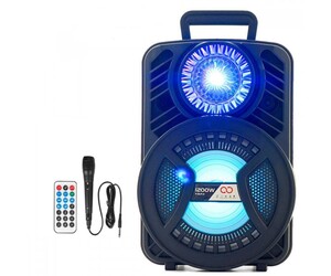 ΦΟΡΗΤΟ ΗΧΕΙΟ ΤΥΠΟΥ ΤΡΟΛΕΙ 12''/1200W ΜΕ ΑΣΥΡΜΑΤΟ ΜΙΚΡΟΦΩΝΟ SX-1203
