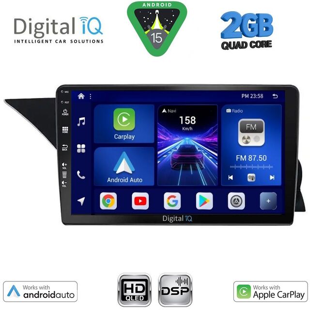 DIGITAL IQ BXC 3412_CPAA (NTG 4.5) (9inc) MULTIMEDIA TABLET for MERCEDES GLK (X204) mod. 2013-2017