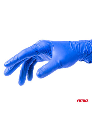 Amio - ΓΑΝΤΙΑ ΝΙΤΡΙΛΙΟΥ MERCATOR NITRYLEX BASIC ΣΕ ΜΠΛΕ ΧΡΩΜΑ SMALL (S) - 100 ΤΕΜ. (MER02956/AM)