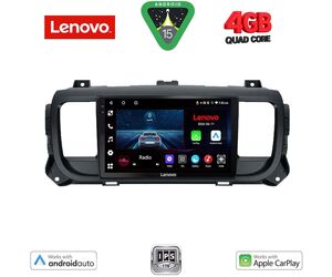LENOVO LVE 8729_CPAA (9inc) MULTIMEDIA TABLET for CITROEN JUMPY-SPACETOURER – PEUGEOT EXPERT-TRAVELLER – TOYOTA PROACE mod. 2016-2026