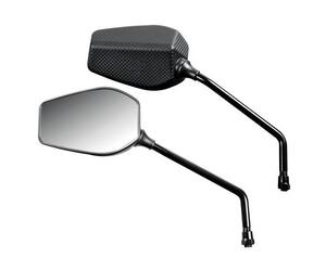 ΚΑΘΡΕΠΤΕΣ ΜΟΤΟ FENDER M10x1,25 ΜΑΥΡΟΙ/CARBON 2 ΤΕΜ.