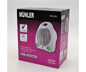 ΑΕΡΟΘΕΡΜΟ ΜΕ 2 ΕΠΙΠΕΔΑ ΘΕΡΜΑΝΣΗΣ 2000W MUHLER HO-MFH-2011