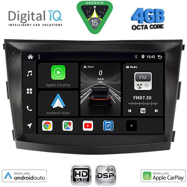 DIGITAL IQ BXF 16658_CPAA (9inc) MULTIMEDIA TABLET for SSANGYONG TIVOLI mod. 2016-2024