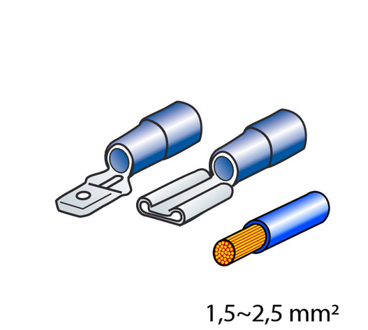 ΦΙΣΑΚΙΑ 6.3 x 0.8mm (40τμχ.)