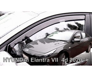 ΑΝΕΜΟΘΡΑΥΣΤΕΣ ΓΙΑ HYUNDAI ELANTRA 4D 2020+  ΖΕΥΓΑΡΙ ΑΠΟ ΕΥΚΑΜΠΤΟ ΦΙΜΕ ΠΛΑΣΤΙΚΟ HEKO - 2 ΤΕΜ.