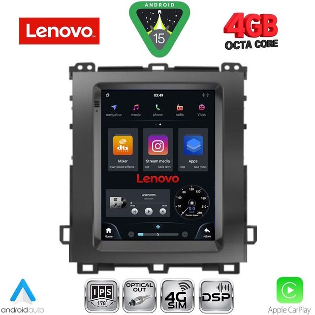 LENOVO SSX 9982_CPA TESLA STYLE for TOYOTA LANDCRUISER mod. 2003-2009