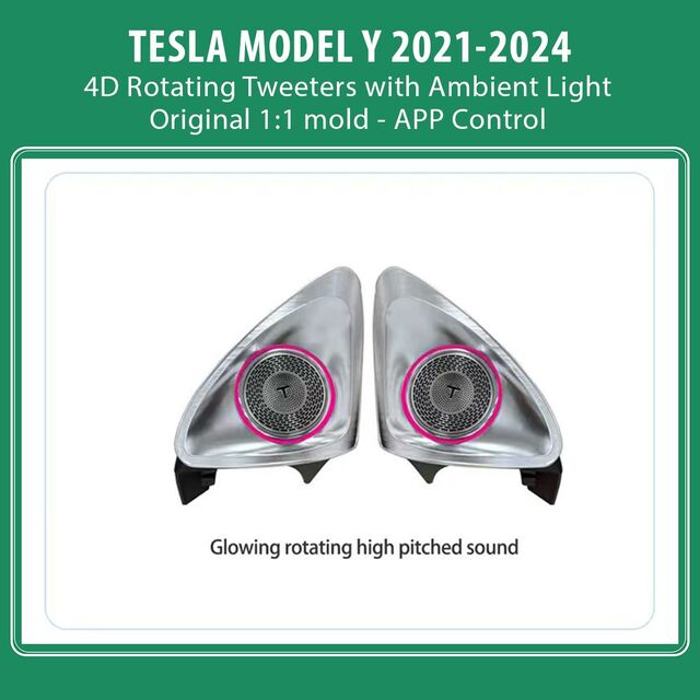 DIGITAL IQ AMBIENT TS 3922 TESLA MODEL Y mod. 2021-2024 (Ambient Light 4D Rotating Tweeters)