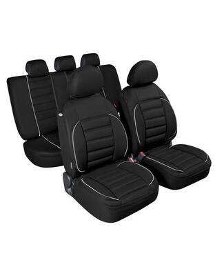 Καλύμματα Καθισμάτων DE-LUXE SPORT EDITION Υφασμα JACQUARD Σετ 4τεμ. Μαύρο