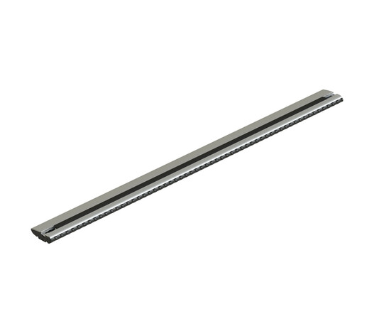 ΜΠΑΡΑ ΟΡΟΦΗΣ ΑΛΟΥΜΙΝΙΟΥ 64cm ΑΣΗΜΙ SILENZIO CX ORIGINE SYSTEM ( STANDARD / FLUSH RAILING) NORDRIVE - 1 ΤΕΜ.