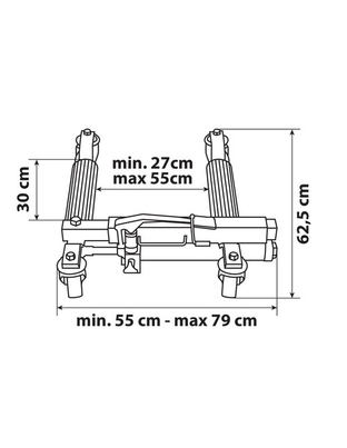 ΓΡΥΛΟΣ ΥΔΡΑΥΛΙΚΟΣ ΜΕ ΡΟΔΑΚΙΑ (680 kg) - 1 ΤΕΜ.