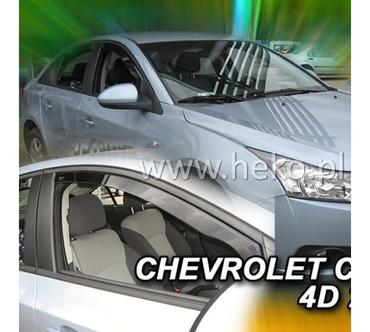ΑΝΕΜΟΘΡΑΥΣΤΕΣ ΓΙΑ CHEVROLET CRUZE 4D SEDAN 2009-2016 / 5D HTB 2011-2016 / 5D WAGON 2012- ΖΕΥΓΑΡΙ ΑΠΟ ΕΥΚΑΜΠΤΟ ΦΙΜΕ ΠΛΑΣΤΙΚΟ HEKO - 2 ΤΕΜ.