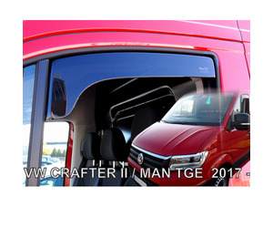 ΑΝΕΜΟΘΡΑΥΣΤΕΣ ΓΙΑ VW CRAFTER 2017+ ΖΕΥΓΑΡΙ ΑΠΟ ΕΥΚΑΜΠΤΟ ΦΙΜΕ ΠΛΑΣΤΙΚΟ HEKO - 2 ΤΕΜ.