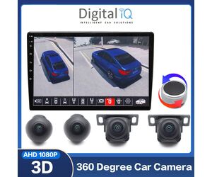 DIGITAL IQ CAM 360° 3D - SET 4 CAMERAS ΠΑΝΟΡΑΜΙΚΗΣ ΘΕΑΣΗΣ (360ο BIRDVIEW) για οθόνες ANDROID