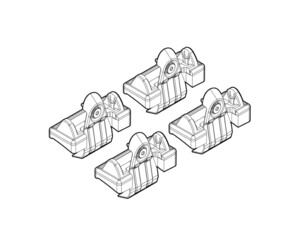 ΑΚΡΑ ΓΙΑ ΜΠΑΡΕΣ NORDRIVE ΓΙΑ VW GOLF 5 3D/5D-GOLF 6 3D/5D KIT