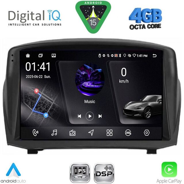 DIGITAL IQ RSG 6154B_CPA (9inc) MULTIMEDIA TABLET for FORD FIESTA mod. 2008-2017