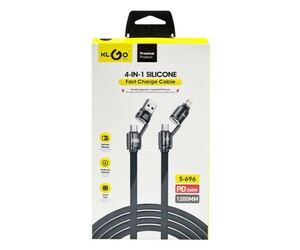KLGO ΚΑΛΩΔΙΟ ΦΟΡΤΙΣΗΣ 4 ΣΕ 1 240W 1200mm S-696