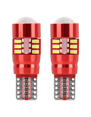 Amio – LED CANBUS T10 W5W 12V W2.1x9.5d 5600K 27xSMD 3014HP Καρφωτό Λευκό για Φώτα Θέσης & Εσωτερικού Αυτοκινήτου – 2 Τεμ. (01446/AM)