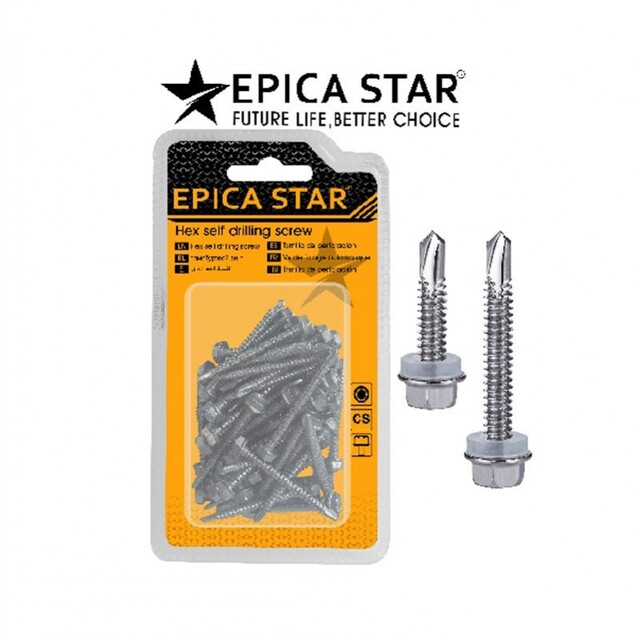 EPICA STAR ΕΞΑΓΩΝΕΣ ΒΙΔΕΣ Μ5.5x25mm 90ΤΜΧ EP-30792