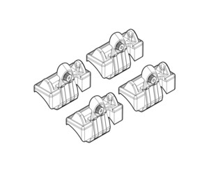ΑΚΡΑ ΓΙΑ ΜΠΑΡΕΣ NORDRIVE ΓΙΑ VW POLO 3D/5D 11/01-08/09 KIT