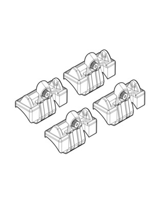 ΑΚΡΑ ΓΙΑ ΜΠΑΡΕΣ NORDRIVE ΓΙΑ VW POLO 3D/5D 11/01-08/09 KIT
