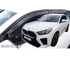 Heko - Ανεμοθραύστες για BMW X2 II U10 5 Doors 2023+ Σετ Αυτοκινήτου Απο Εύκαμπτο Φιμέ Πλαστικό - 4 τεμ. (ΑΝΕΜ.SET11011)