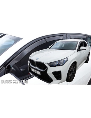 Heko - Ανεμοθραύστες για BMW X2 II U10 5 Doors 2023+ Σετ Αυτοκινήτου Απο Εύκαμπτο Φιμέ Πλαστικό - 4 τεμ. (ΑΝΕΜ.SET11011)
