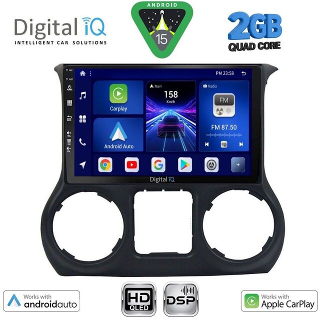 DIGITAL IQ BXC 3295_CPAA (10inc) MULTIMEDIA TABLET for JEEP WRANGLER mod. 2011-2014