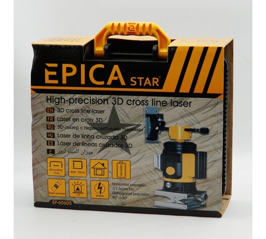 3D CROSS LINE LASER ΥΨΗΛΗΣ ΑΚΡΙΒΕΙΑΣ EPICA STAR TO-EP-60605
