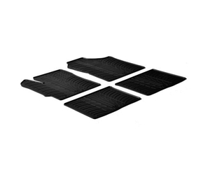 LAMPA - ΠΑΤΑΚΙΑ ΑΥΤΟΚΙΝΗΤΟΥ ΑΠΟ ΛΑΣΤΙΧΟ ΓΙΑ TOYOTA YARIS 3D / 5D 10/2011-08/2020 ΣΕ ΜΑΥΡΟ ΧΡΩΜΑ ME ΚΟΥΜΠΩΜΑΤΑ - 4 ΤΕΜ.