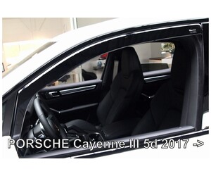 ΑΝΕΜΟΘΡΑΥΣΤΕΣ ΓΙΑ PORSCHE CAYENNE 5D 2017+  ΖΕΥΓΑΡΙ ΑΠΟ ΕΥΚΑΜΠΤΟ ΦΙΜΕ ΠΛΑΣΤΙΚΟ HEKO - 2 ΤΕΜ.